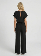 Women’s Wide-Leg Jumpsuit with Tie Waist