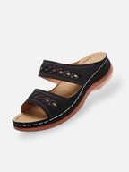 Women’s Summer Sandals with Double Straps and Cut-Out Detail
