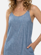 Women’s Sleeveless Wide Leg Jumpsuit – Lightweight Summer One-Piece Outfit