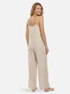 Women’s Sleeveless Wide Leg Jumpsuit – Lightweight Summer One-Piece Outfit