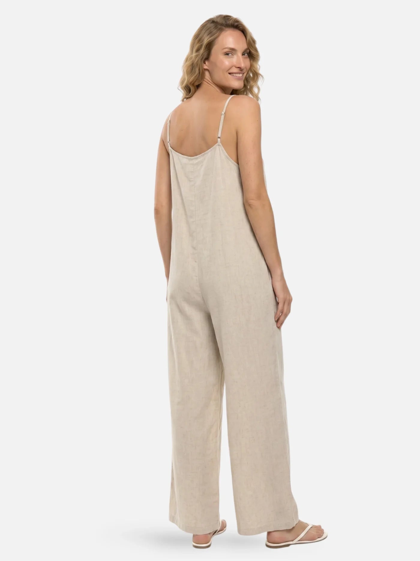 Women’s Sleeveless Wide Leg Jumpsuit – Lightweight Summer One-Piece Outfit