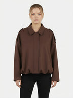 Women’s Vintage Zip-Up Bomber Jacket