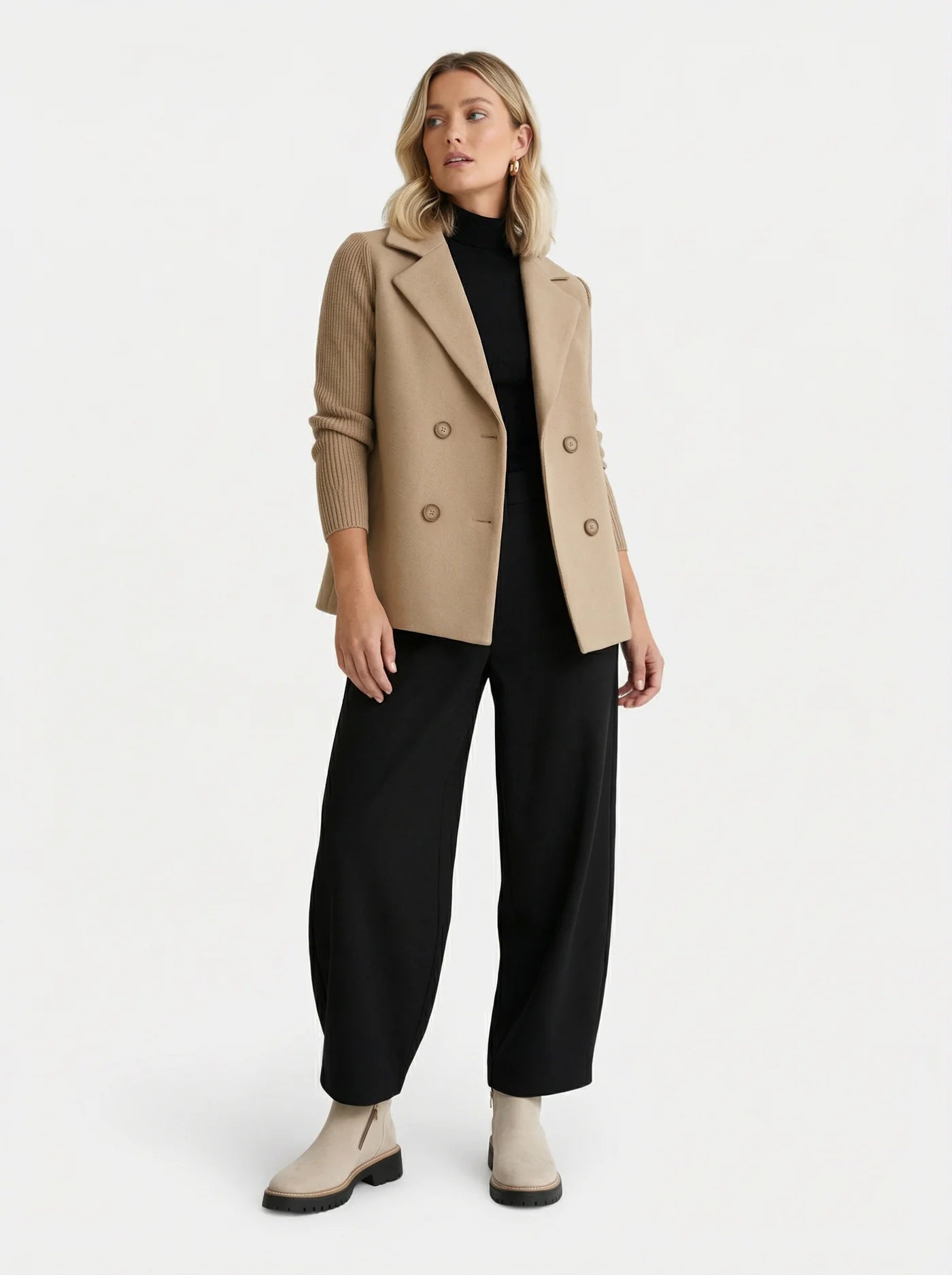 Women’s Casual Ankle Boots with Side Zip and Lug Sole