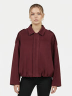 Women’s Vintage Zip-Up Bomber Jacket