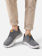 Men's Canvas Walking Shoe with Cushioned Sole and Casual Style