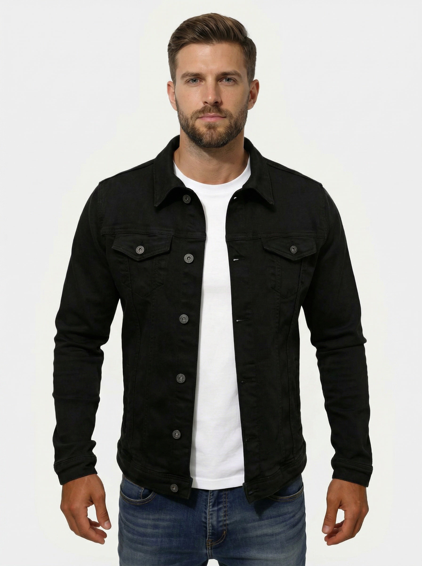 Men’s Slim Fit Denim Jacket – Urban Style