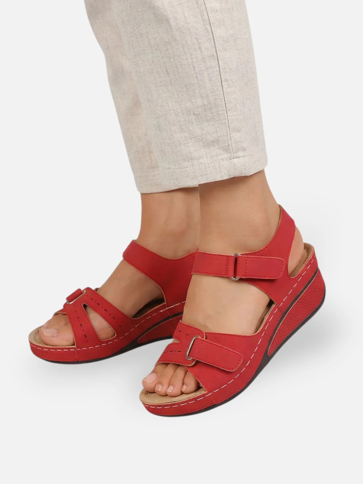 Women’s Comfortable Wedge Sandals with Adjustable Straps for Summer