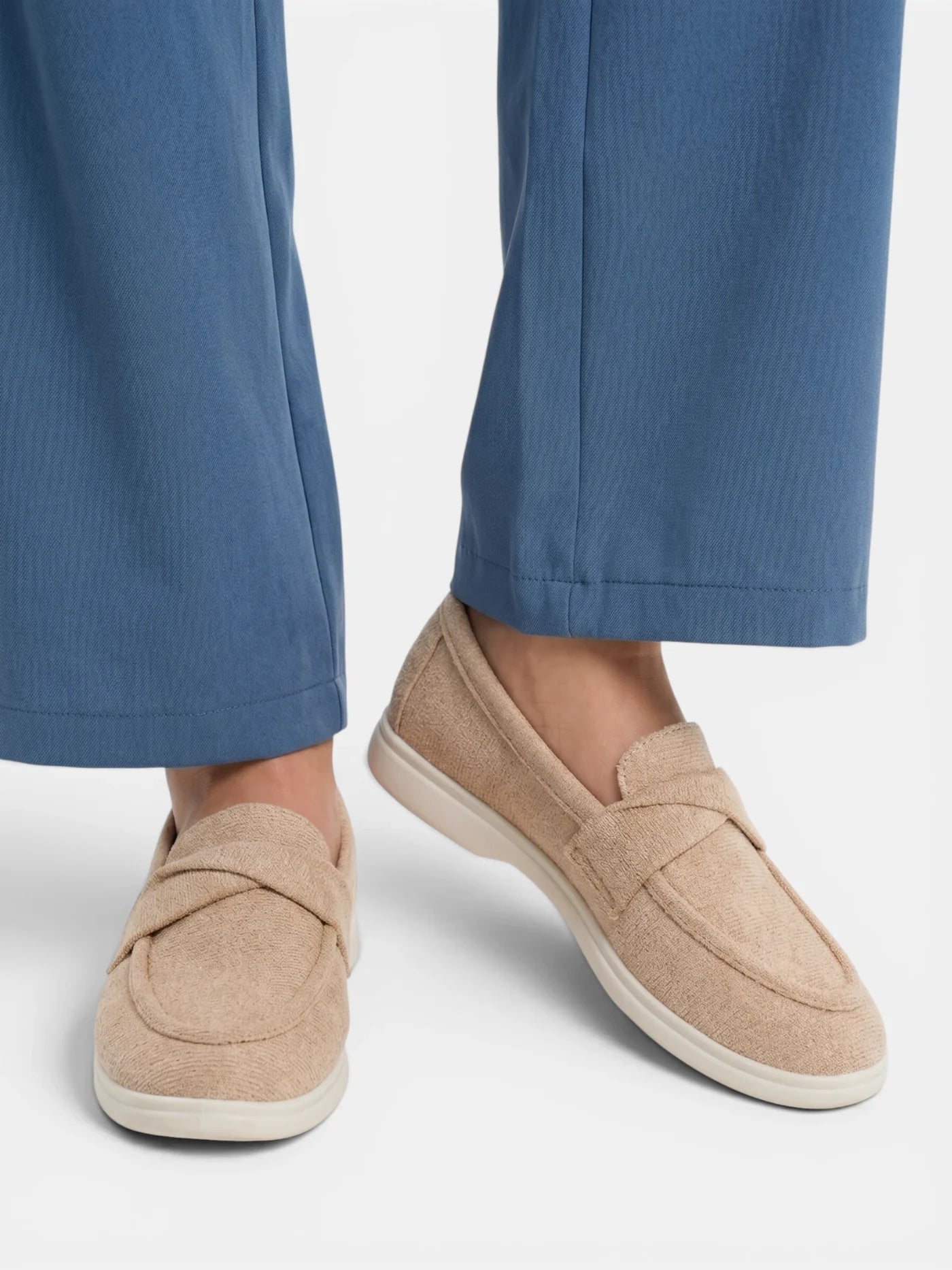 Women's Textured Penny Loafer with Lightweight Sole