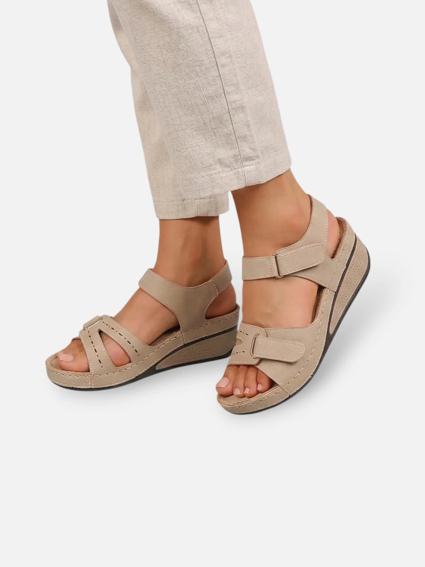 Women’s Comfortable Wedge Sandals with Adjustable Straps for Summer