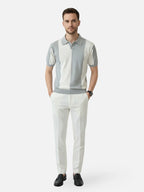 Men’s Short Sleeve Striped Polo Shirt