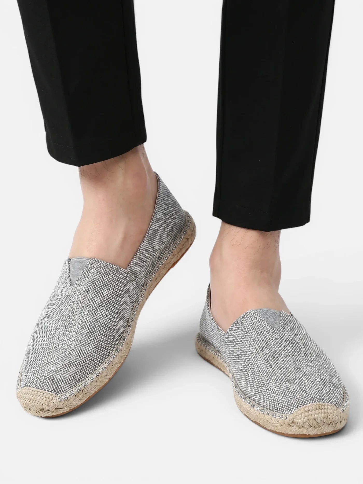 Men’s Espadrilles Slip-On Shoes – Lightweight Canvas Summer Loafers