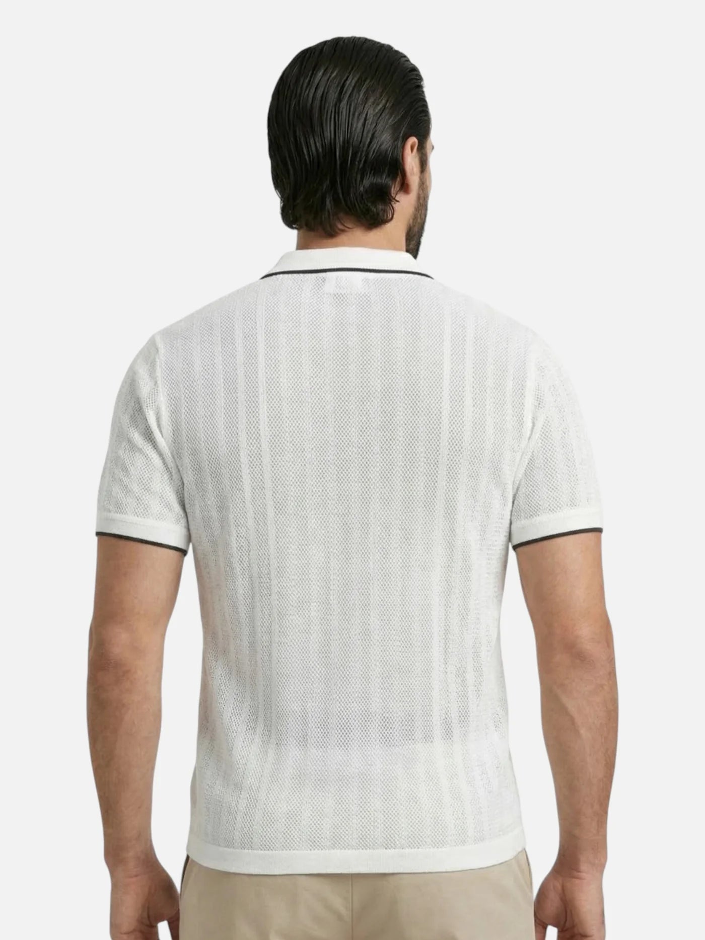 Men’s Lightweight Breathable Knit Polo Shirt