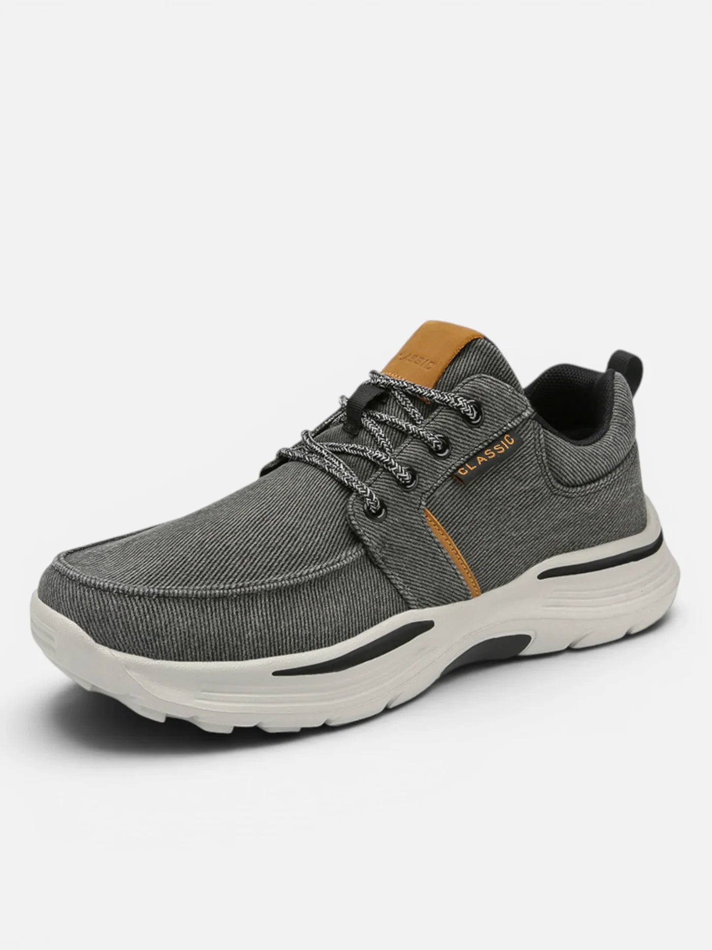 Men's Canvas Walking Shoe with Cushioned Sole and Casual Style
