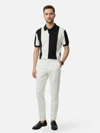 Men’s Short Sleeve Striped Polo Shirt