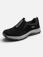 Men's Outdoor Slip-On Shoe with Lugged Sole and Reinforced Support