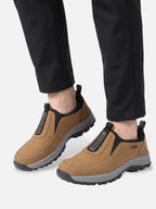 Men's Outdoor Slip-On Shoe with Lugged Sole and Reinforced Support