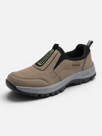 Men's Outdoor Slip-On Shoe with Lugged Sole and Reinforced Support