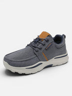 Men's Canvas Walking Shoe with Cushioned Sole and Casual Style