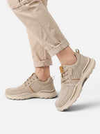 Men's Canvas Walking Shoe with Cushioned Sole and Casual Style