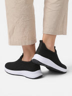 Women's Slip-On Sneakers with Breathable Knit Upper