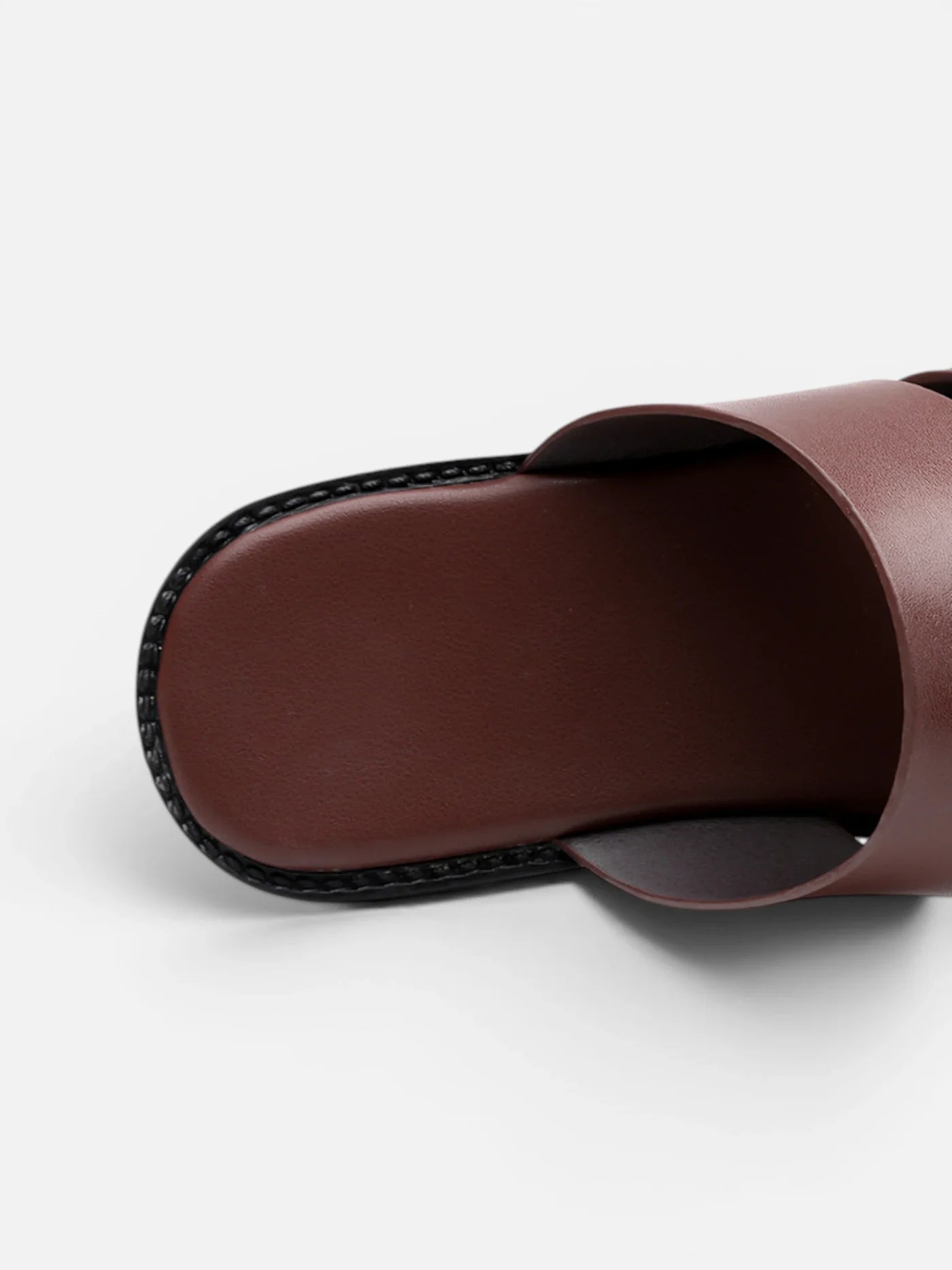 Men's Crossover Strap Slide Sandal with Toe Ring