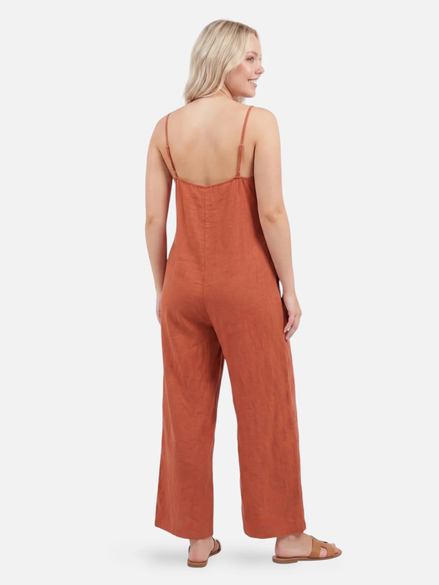 Women’s Sleeveless Wide Leg Jumpsuit – Lightweight Summer One-Piece Outfit