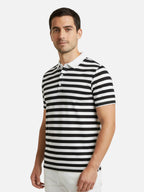 Men’s Riviera Style Striped Polo Shirt
