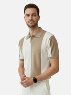 Men’s Short Sleeve Striped Polo Shirt