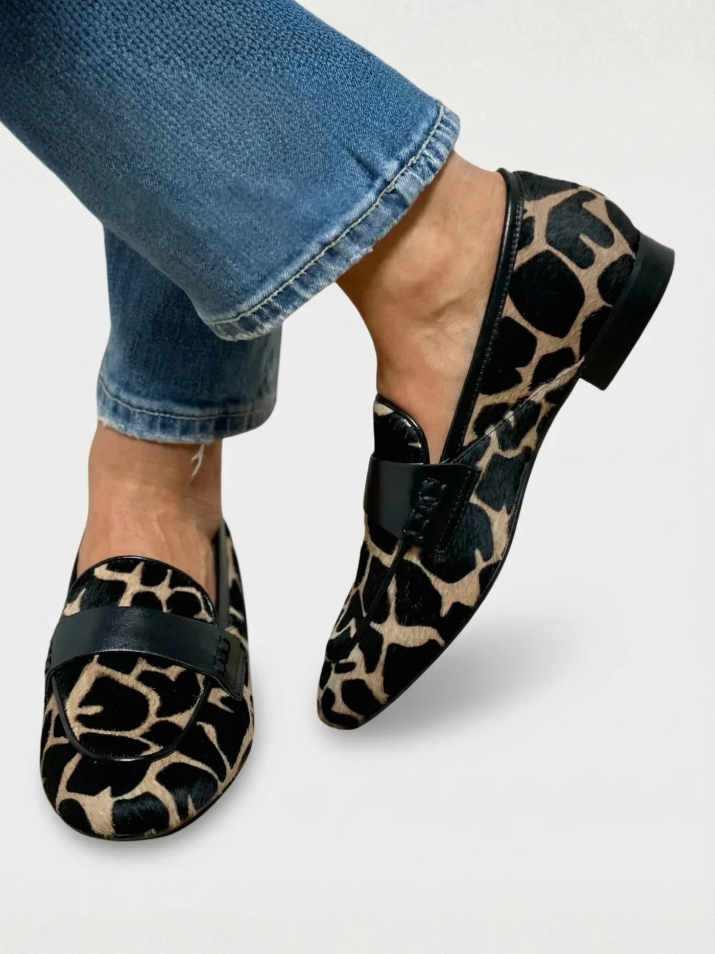 Women’s Leopard Print Slip-On Loafers
