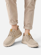 Men's Canvas Walking Shoe with Cushioned Sole and Casual Style