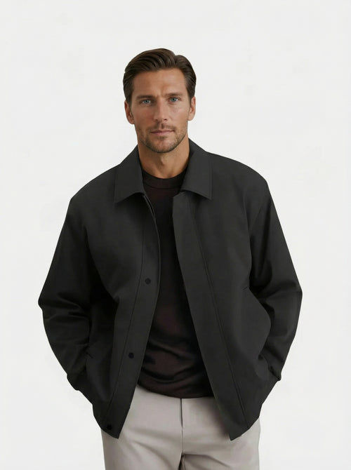 Men’s Classic Bomber Jacket – Lightweight Spring Zip-Up Jacket