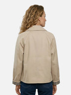 Women’s Buttoned Long Sleeve Jacket – Casual Chic Style