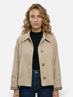 Women’s Buttoned Long Sleeve Jacket – Casual Chic Style