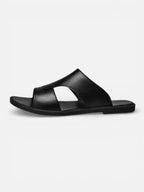 Men’s Leather Slide Sandals – Comfortable Open Toe Slip-On Sandals