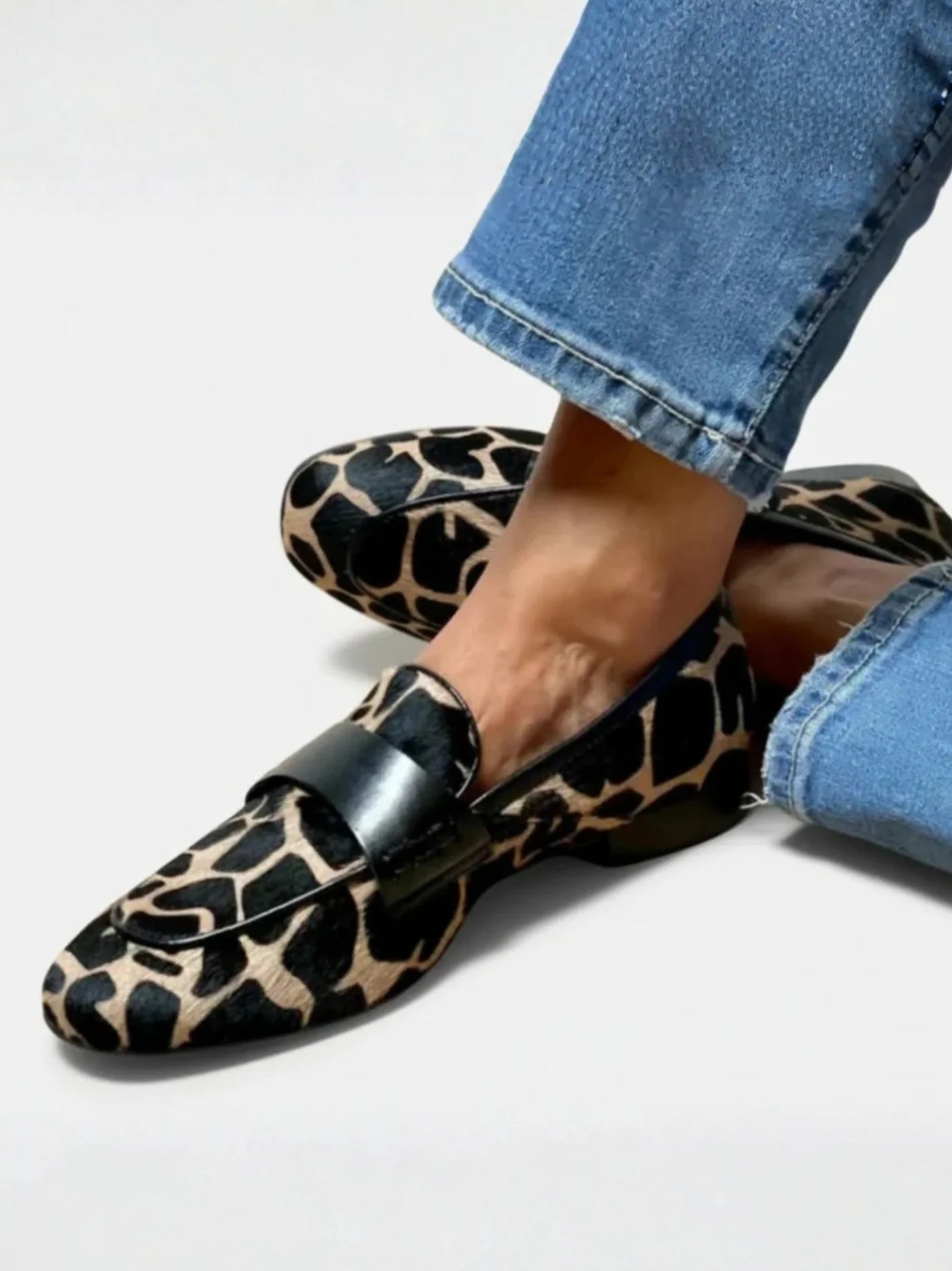 Women’s Leopard Print Slip-On Loafers
