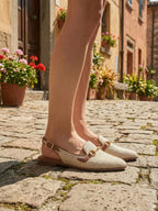 Women’s Slingback Loafers with Gold Bit Detail