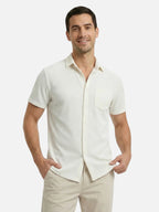 Men’s Lightweight Breathable Short Sleeve Button-Up Shirt