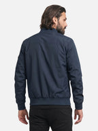 Men’s Lightweight Zip-Up Jacket with Stand Collar Casual Bomber Style