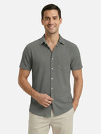 Men’s Lightweight Breathable Short Sleeve Button-Up Shirt