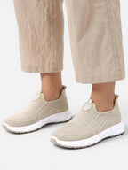 Women's Slip-On Sneakers with Breathable Knit Upper