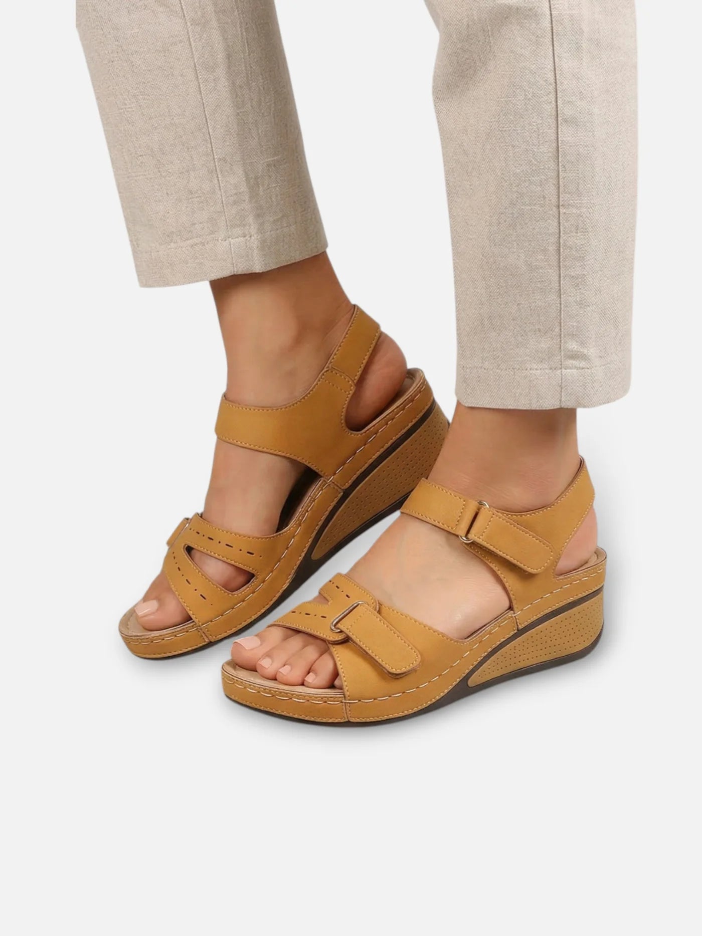 Women’s Comfortable Wedge Sandals with Adjustable Straps for Summer