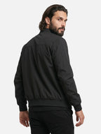 Men’s Lightweight Zip-Up Jacket with Stand Collar Casual Bomber Style