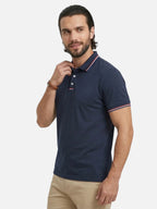 Men’s Short Sleeve Polo Shirt with Contrast Trim Classic Fit
