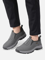 Men's Outdoor Slip-On Shoe with Lugged Sole and Reinforced Support