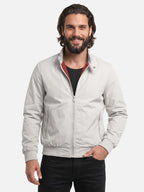 Men’s Lightweight Zip-Up Jacket with Stand Collar Casual Bomber Style