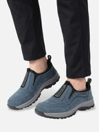 Men's Outdoor Slip-On Shoe with Lugged Sole and Reinforced Support