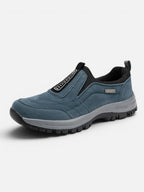 Men's Outdoor Slip-On Shoe with Lugged Sole and Reinforced Support