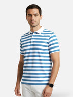 Men’s Riviera Style Striped Polo Shirt