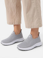 Women's Slip-On Sneakers with Breathable Knit Upper