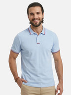 Men’s Short Sleeve Polo Shirt with Contrast Trim Classic Fit
